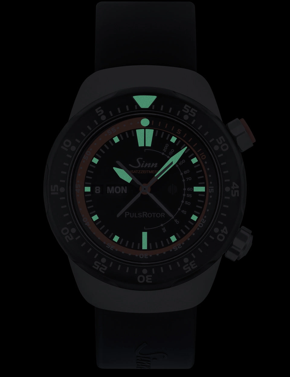 Sinn Watches Sinn EZM 12 Silicone Orange Watch