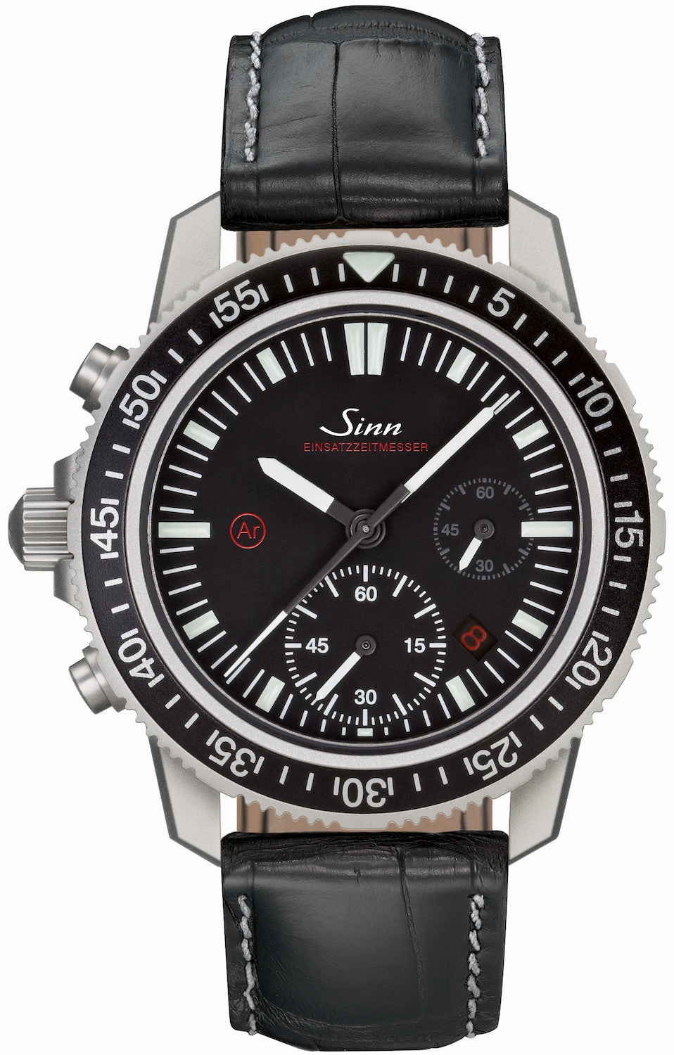 Sinn Watches Sinn EZM 13.1 Leather Strap Watch