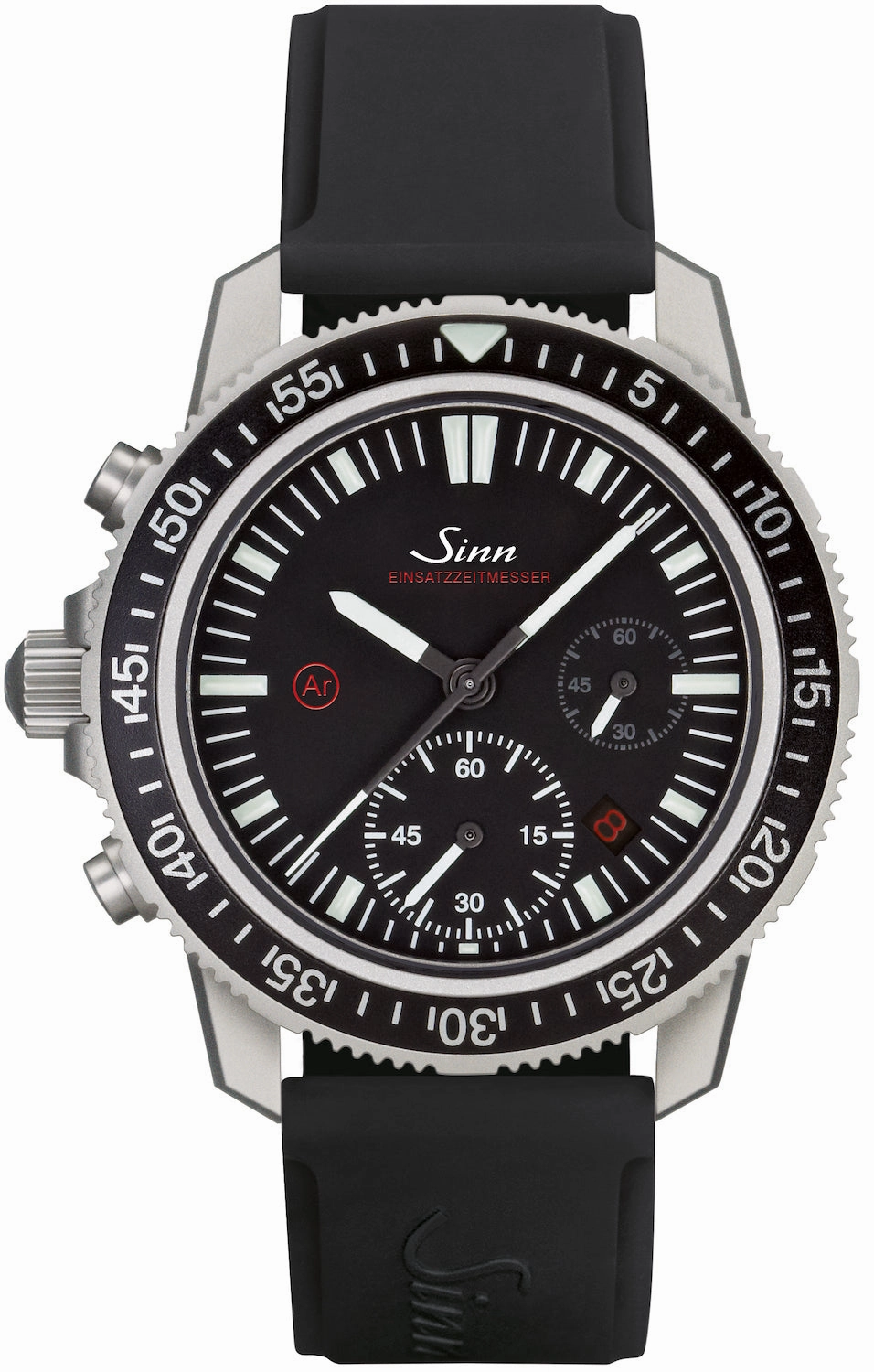 Sinn Watches Sinn EZM 13.1 Silicone Strap Pin Buckle Watch