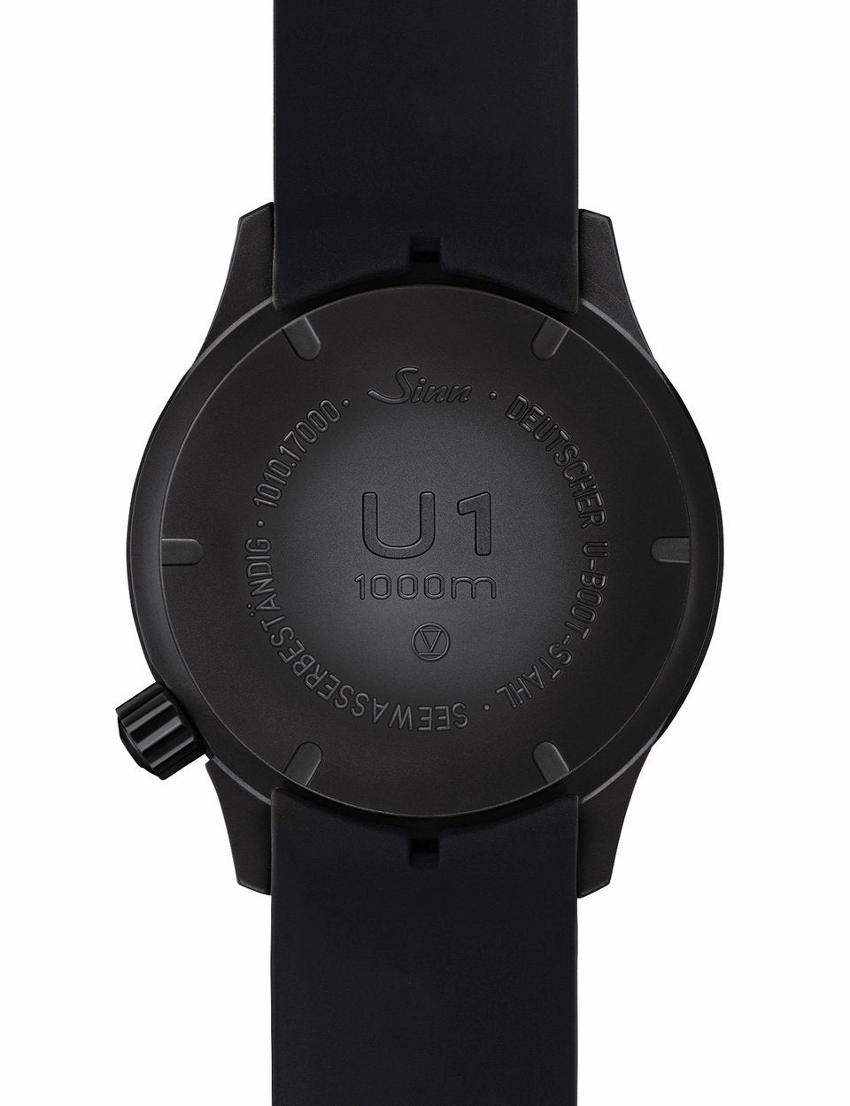 Sinn Watches Sinn U1 S Silicone Black Watch