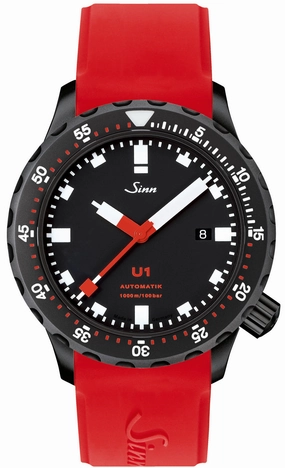 Sinn Watches Sinn U1 S Silicone Red Watch
