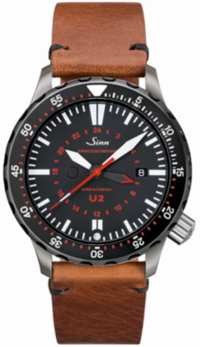 Sinn Watches Sinn U2 SDR EZM 5 Vintage Cowhide Brown Watch