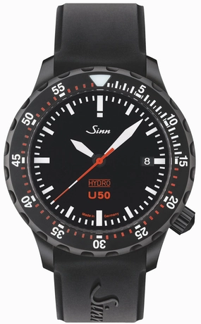 Sinn Watches Sinn U50 Hydro S Silicone Black Watch