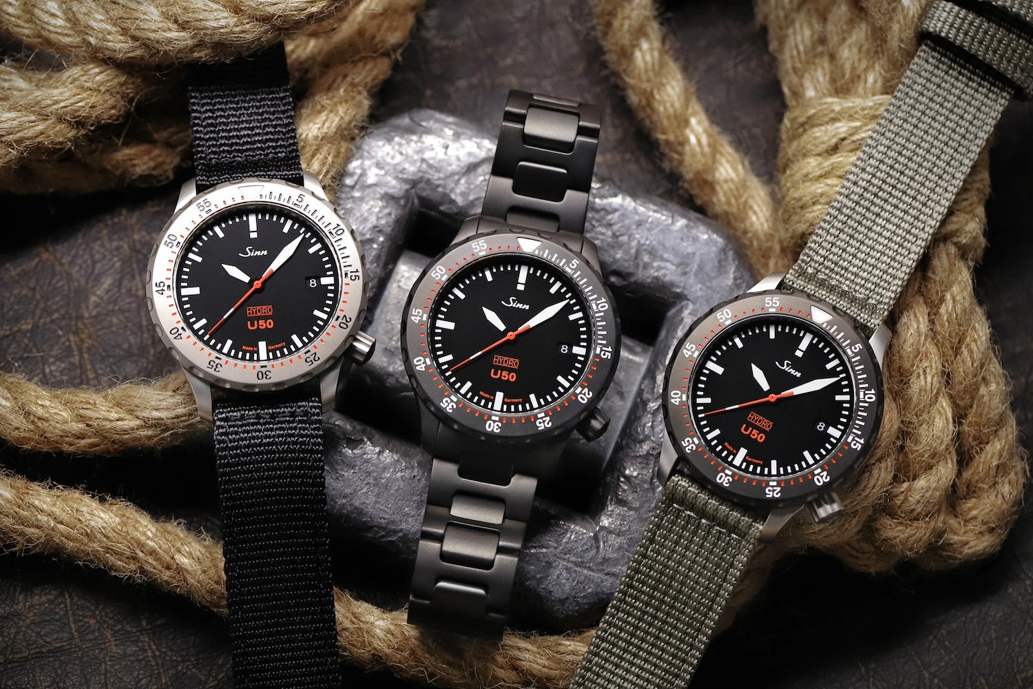 Sinn Watches Sinn U50 Hydro S Textile Olive Grey Watch