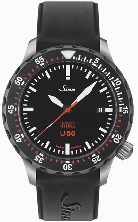 Sinn Watches Sinn U50 Hydro SDR Silicone Black Watch