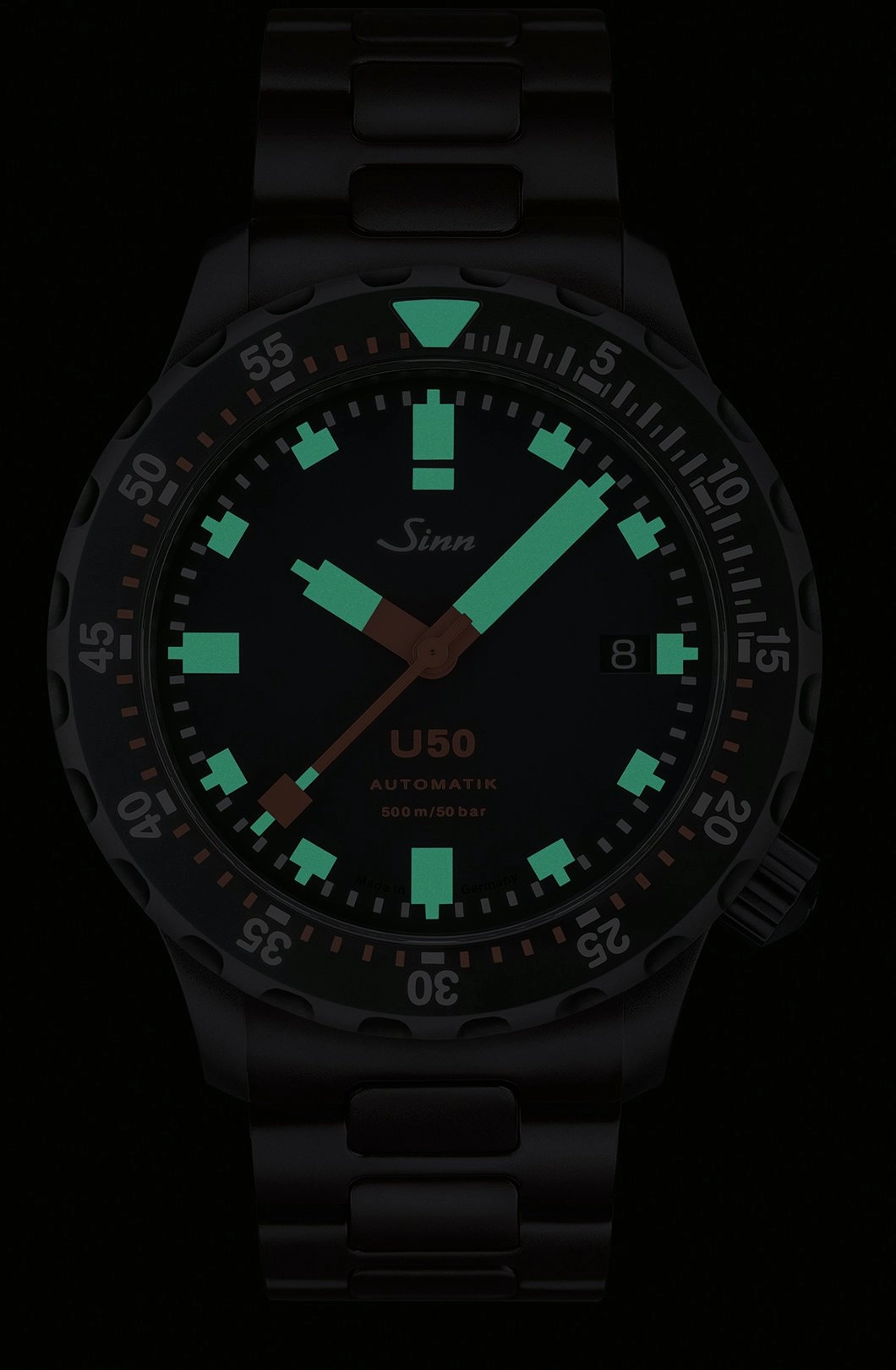 Sinn Watches Sinn U50 S H Link Bracelet PVD Watch