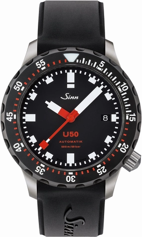 Sinn Watches Sinn U50 SDR Silicone Black Watch