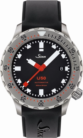 Sinn Watches Sinn U50 Silicone Black Watch