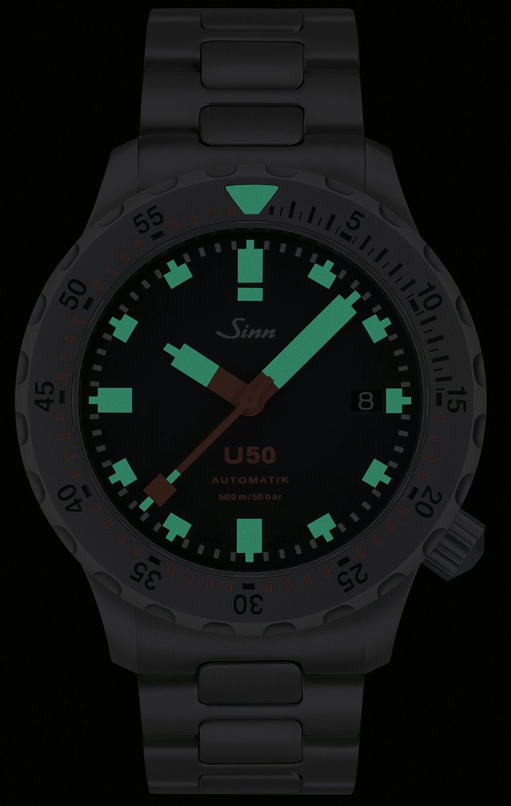 Sinn Watches Sinn U50 Tegimented H Link Bracelet Watch