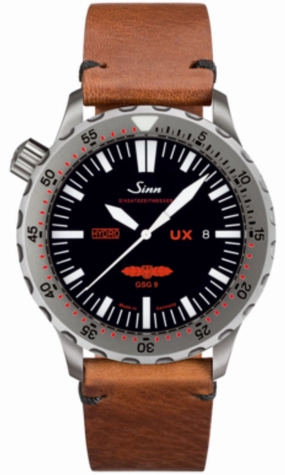Sinn Watches Sinn UX GSG 9 EZM 2B Vintage Cowhide Brown Watch