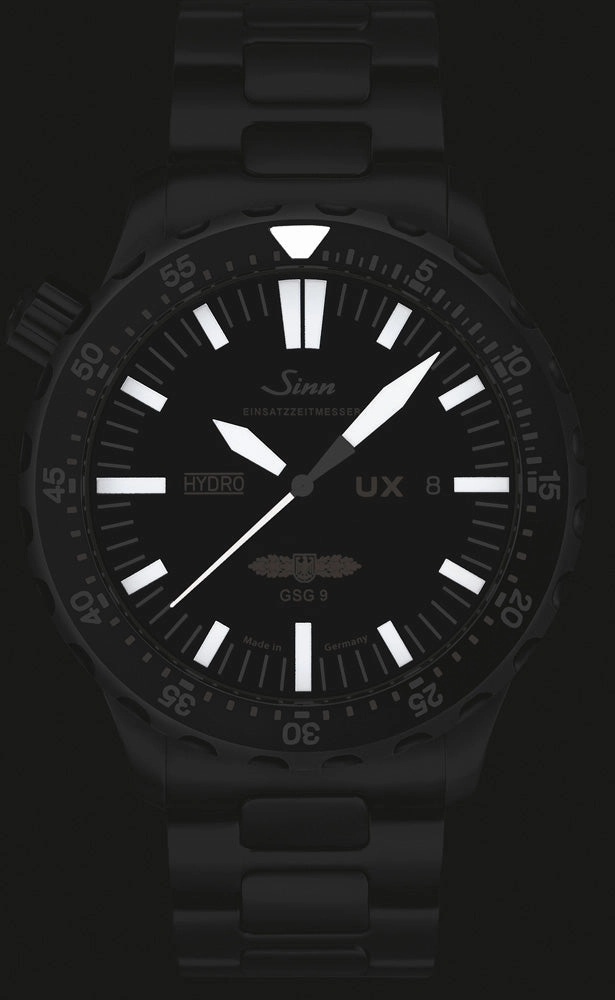 Sinn Watches Sinn UX S GSG 9 EZM 2B Black Silicone Watch