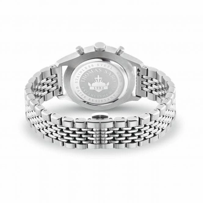 Stainless Steel Black Chronograph Men's Watch WA0375-201-203