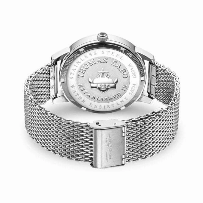 Stainless Steel Dial Multicoloured Unisex Watch WA0363-201-218