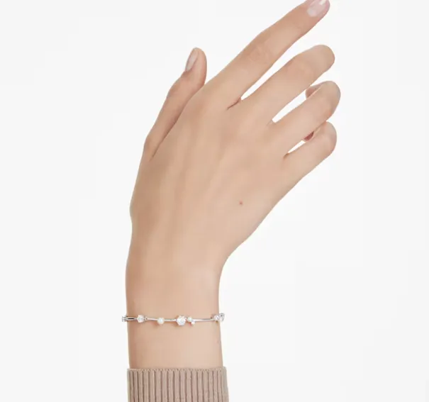 Swarovski Jewellery Constella Pearl & Round Cuts Silver Bracelet