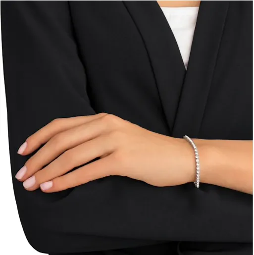 Swarovski Jewellery Emily Tennis Bracelet in Rhodium