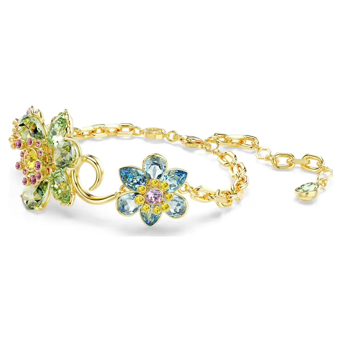 Swarovski Jewellery Idyllia Multicoloured Mixed Cuts Gold Bracelet