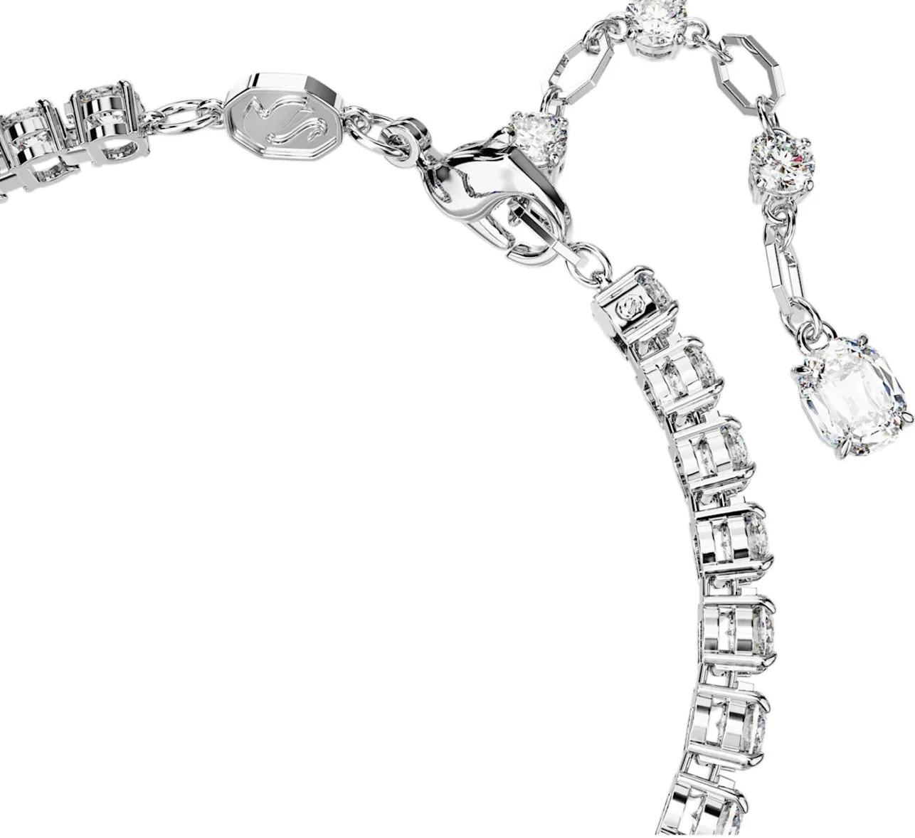 Swarovski Jewellery Matrix Mixed Cut Green Tennis Bracelet