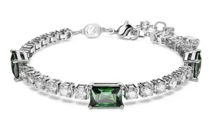 Swarovski Jewellery Matrix Mixed Cut Green Tennis Bracelet