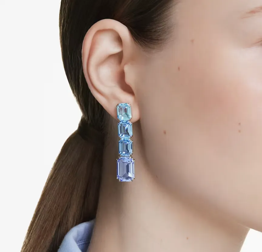 Swarovski Jewellery Millenia Blue Drop Earrings