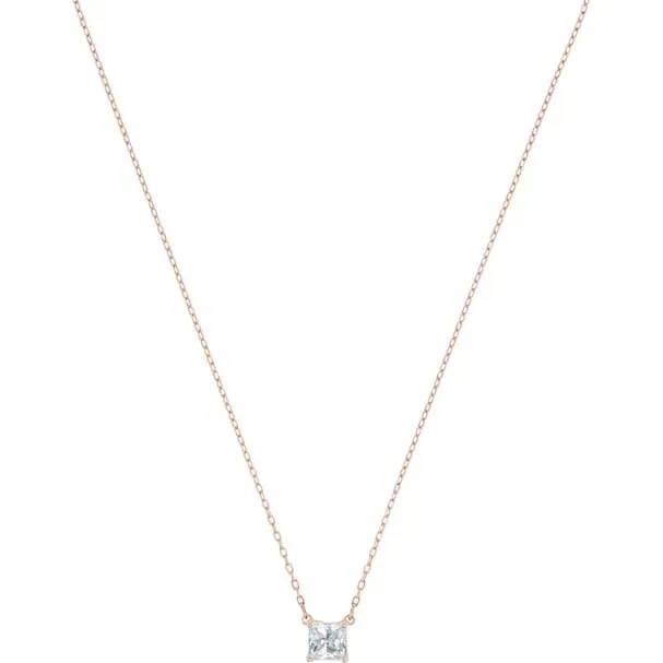 Swarovski Jewellery Swarovski Attract Rose Gold Plated Square Necklace