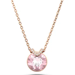 Swarovski Jewellery Swarovski Bella Rose Gold Tone Plated V Pink Crystal Necklace