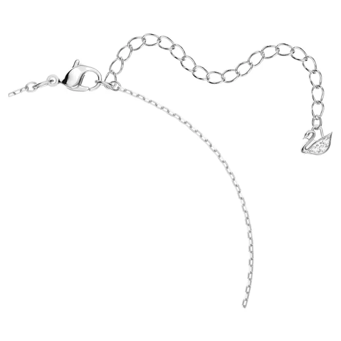 Swarovski Jewellery Swarovski Dancing Swan Rhodium Plated White Crystal Necklace