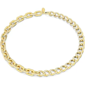 Swarovski Jewellery Swarovski Dextera Gold Tone Plated White Crystal Mixed Links Necklace