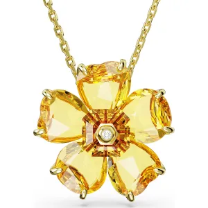 Swarovski Jewellery Swarovski Florere Gold Tone Plated Yellow Crystal Necklace