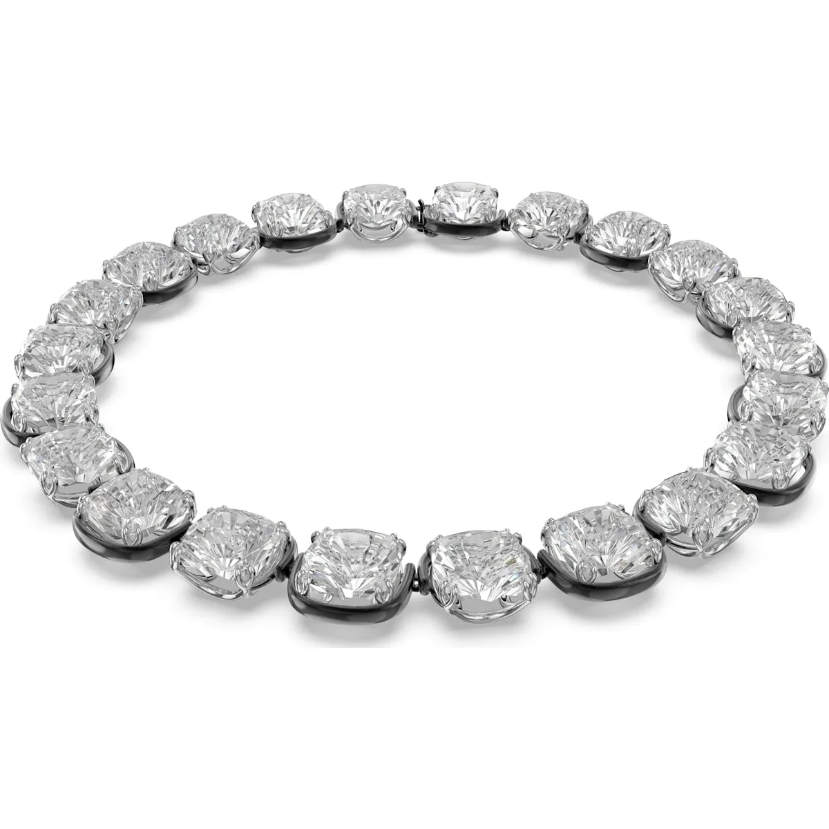 Swarovski Jewellery Swarovski Harmonia Mixed Metals White Cushion Cut Floating Crystals Choker Necklace