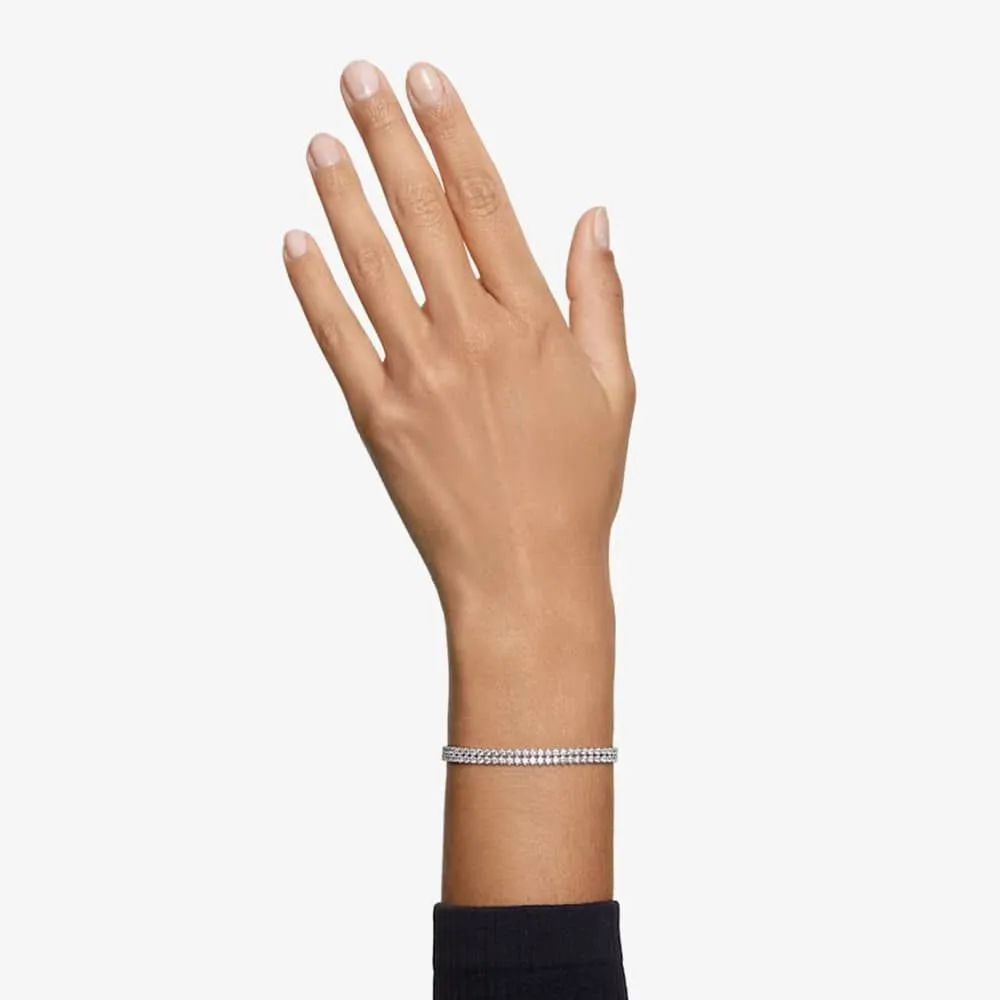 Swarovski Jewellery Swarovski Matrix Tennis Rhodium Plated Crystal Bracelet
