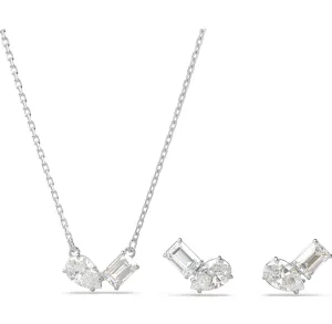 Swarovski Jewellery Swarovski Mesmera Rhodium Plated Mixed Cut White Crystal Set