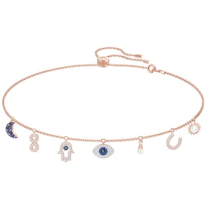 Swarovski Jewellery Swarovski Symbolic Rose Gold Tone Plated Symbols Necklace