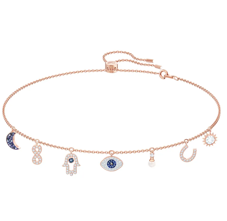 Swarovski Jewellery Swarovski Symbolic Rose Gold Tone Plated Symbols Necklace