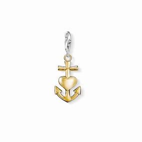 Thomas Sabo 18K Yellow Gold Plated Faith, Love, Hope Charm 0960-413-12