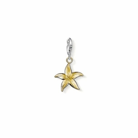 Thomas Sabo 18K Yellow Gold Plated Starfish Charm 0955-413-12