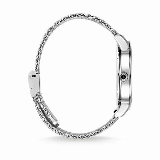 Thomas Sabo Black Rebel Spirit Compass Mesh Strap Mens Watch WA0349-201-203