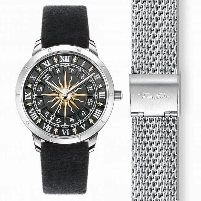 Thomas Sabo Black Two-Tone Sun Womens Watch SET_WA0351-217-203