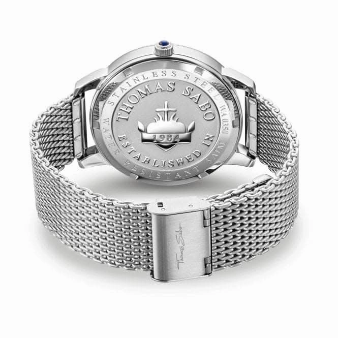 Thomas Sabo Blue Rebel Spirit Compass Mesh Strap Mens Watch WA0350-201-209