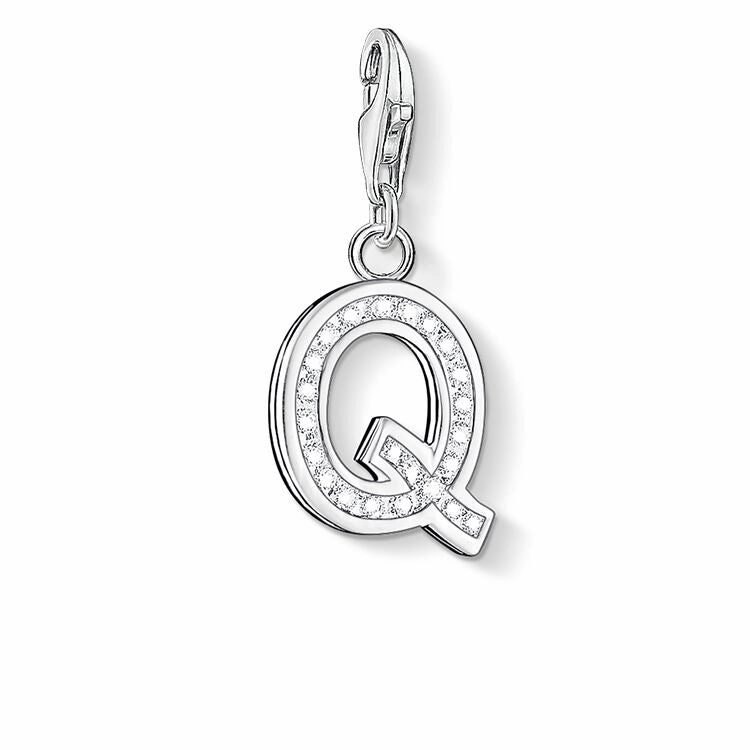 Thomas Sabo Cubic Zirconia Letter Q Charm 0239-051-14