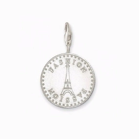 Thomas Sabo Fashion Coin Sterling Silver Charm 0329-001-12