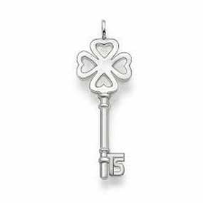 Thomas Sabo Four Leaf Clover Key Sterling Silver Pendant PE472-001-12