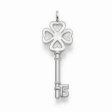 Thomas Sabo Four Leaf Clover Key Sterling Silver Pendant PE472-001-12