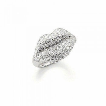 Thomas Sabo POP ART Pavé Zirconia Lips Ring TR1881-051-14