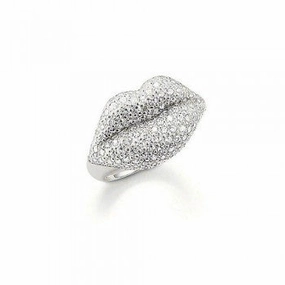 Thomas Sabo POP ART Pavé Zirconia Lips Ring TR1881-051-14