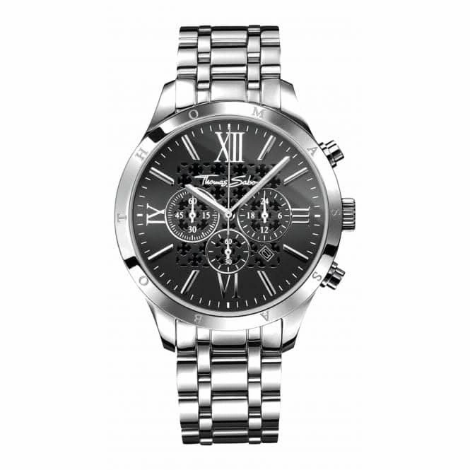 Thomas Sabo Rebel At Heart Stainless Steel Black Watch WA0015-201-203