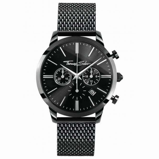 Thomas Sabo Rebel Spirit Chrono Mens Black Watch WA0291-287-203