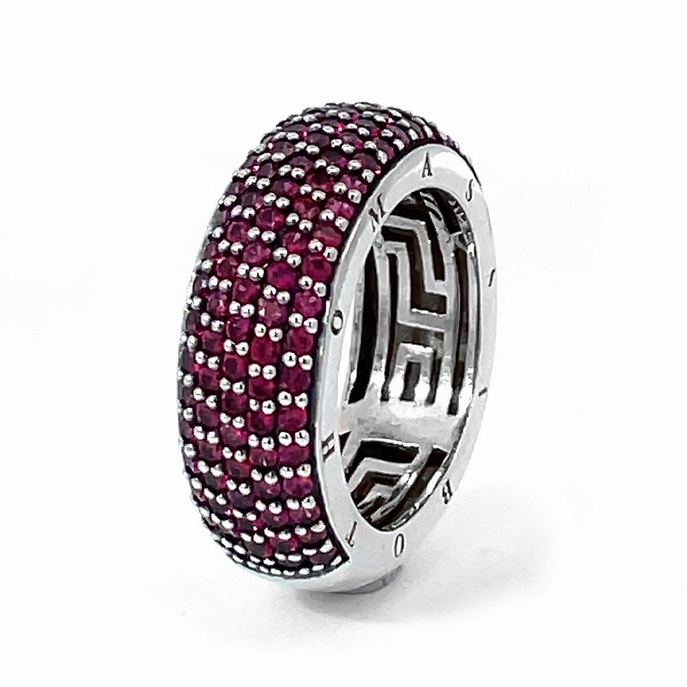 Thomas Sabo Red Pavé Zirconia Ring Size 54