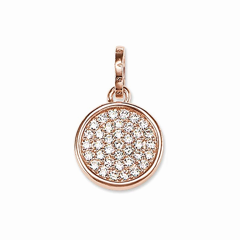 Thomas Sabo Rose Gold Plated Zirconia Pendant PE708-416-14