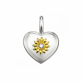 Thomas Sabo Silver Diamond Small Heart Pendant PE0010-179-14