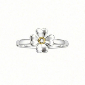 Thomas Sabo Silver Sweet Diamond Four Leaf Clover Ring TR0001-179-14